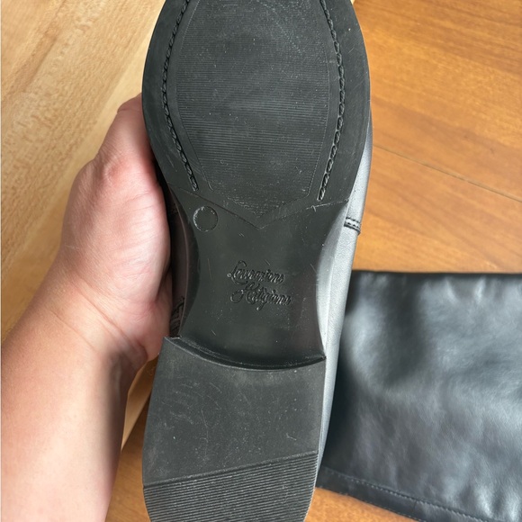 La CANADIENNE Black Leather Heeled Boots Lavorazione Artigiana Leather - Picture 6 of 7